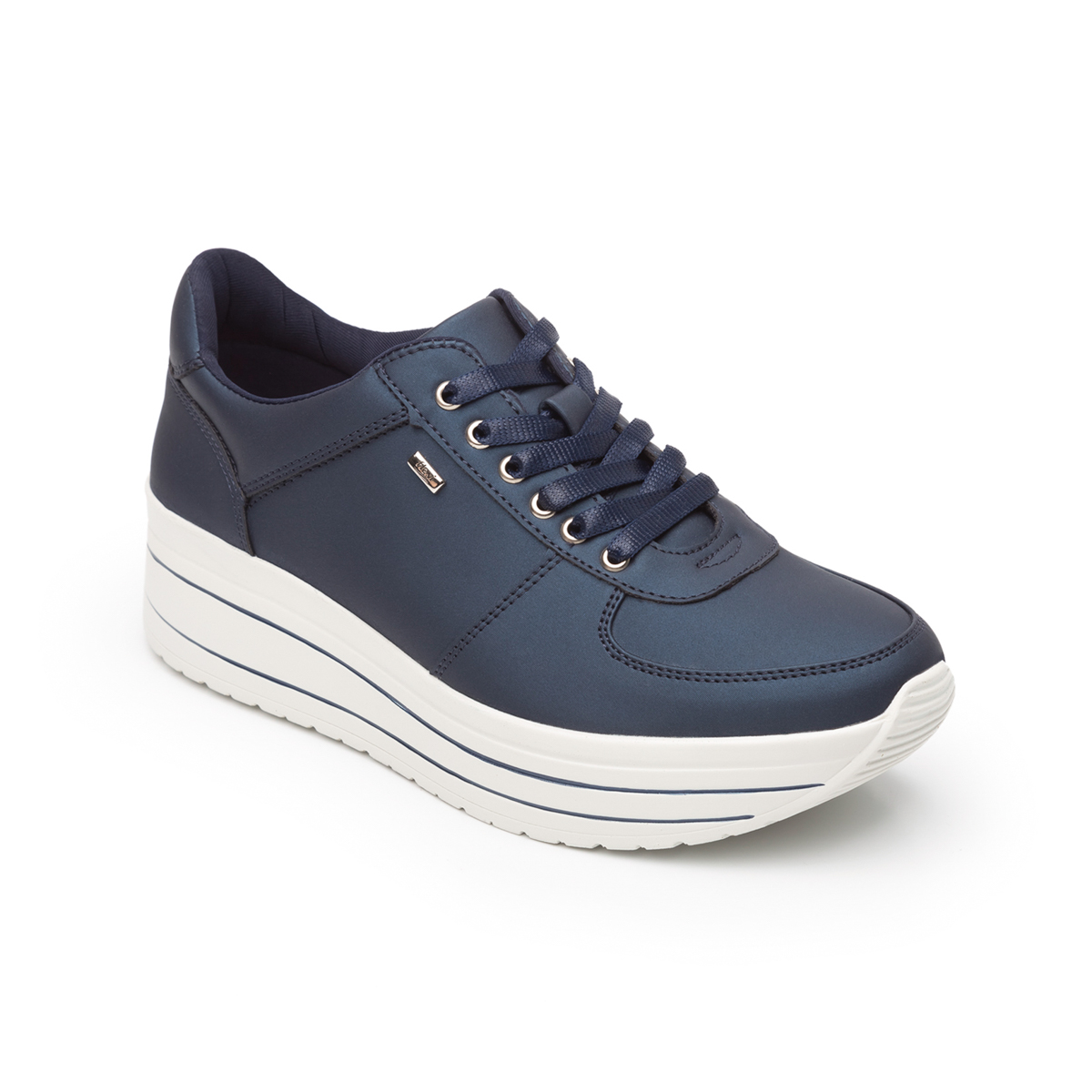 Sneaker Urbano Flexi Con Suela Creeper Para Mujer - Estilo 101001 Azul