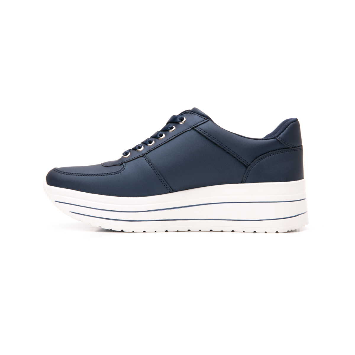 Sneaker Urbano Flexi Con Suela Creeper Para Mujer - Estilo 101001 Azul