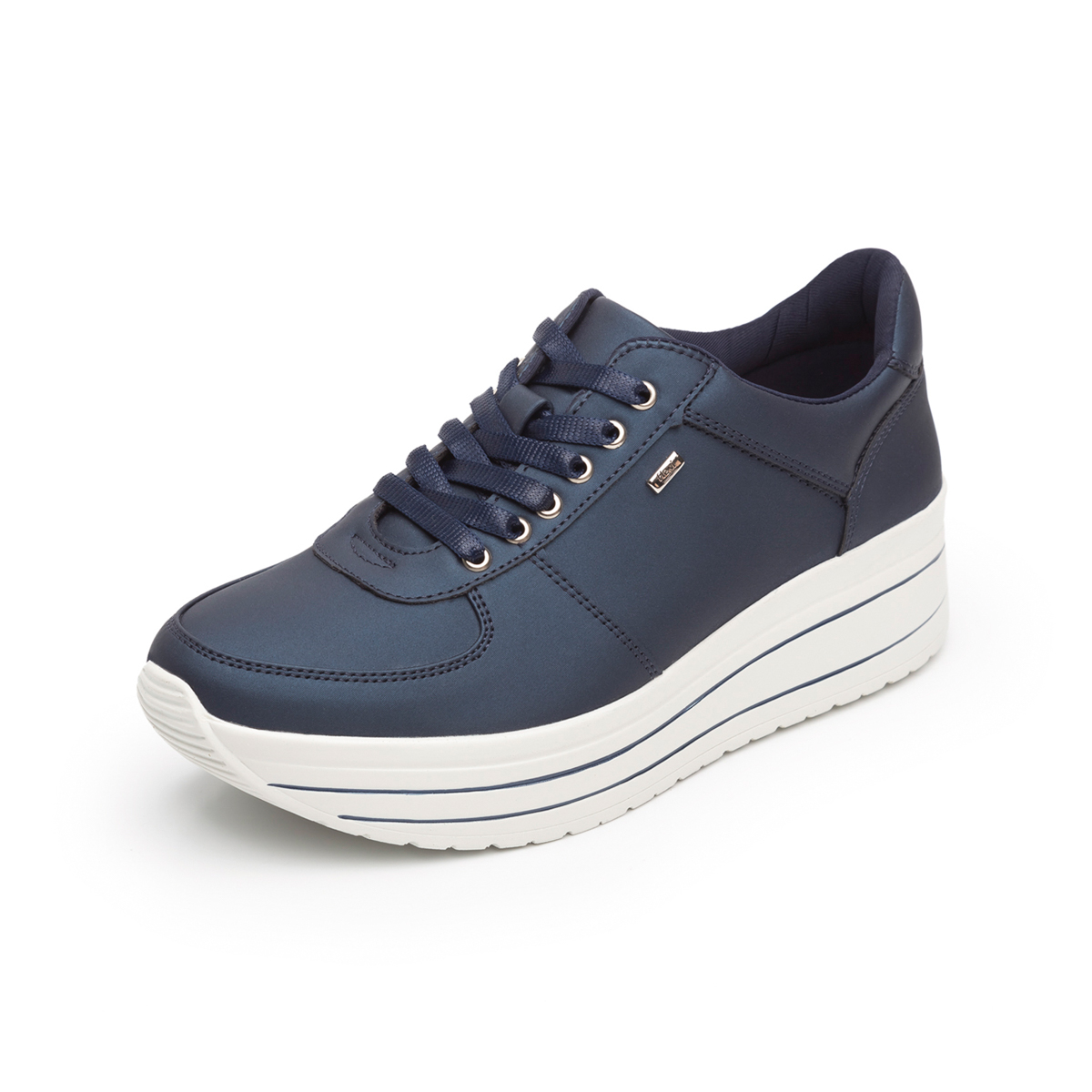 Sneaker Urbano Flexi Con Suela Creeper Para Mujer - Estilo 101001 Azul