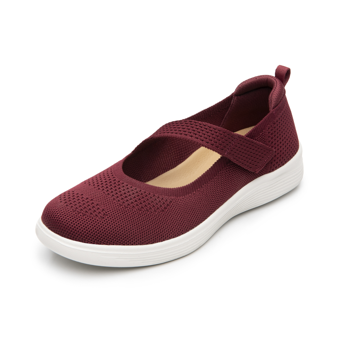 Sneaker Urbano Slip On Flexi para Mujer Estilo 104931 Burgundy