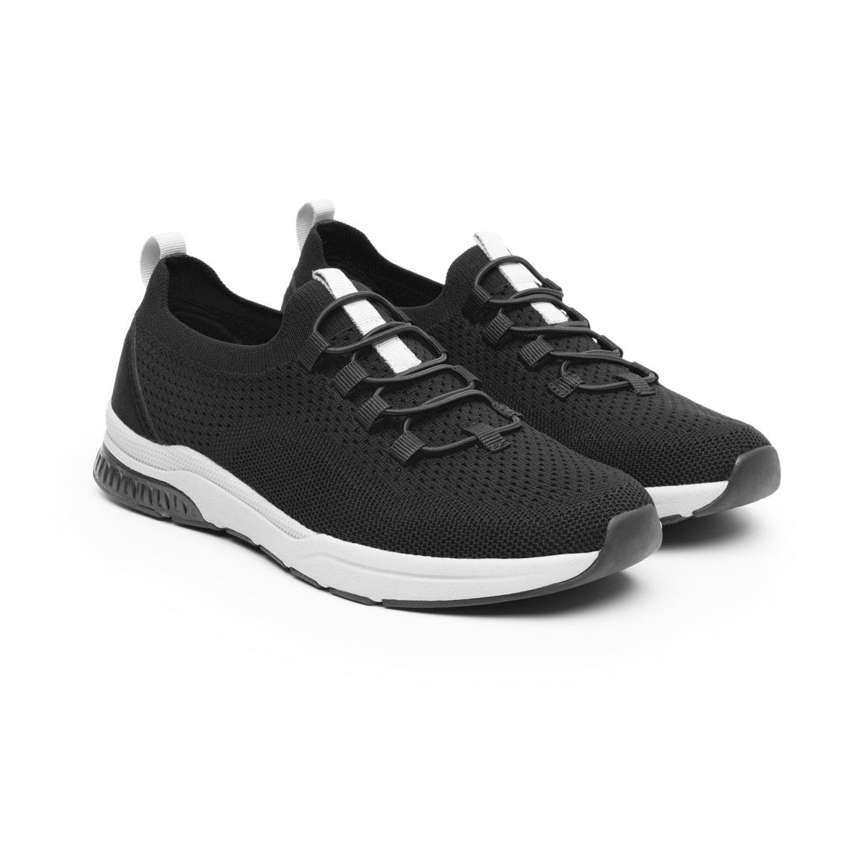 Sneaker Tejido Flexi para Mujer con Suela Extra Ligera Estilo 105112 Negro