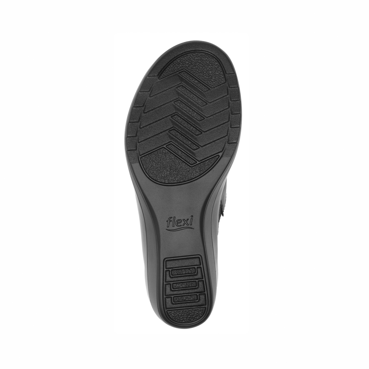 Sandalia Corte Cruzado Flexi para Mujer con Acabado Tamporeado Estilo 116011 Negro