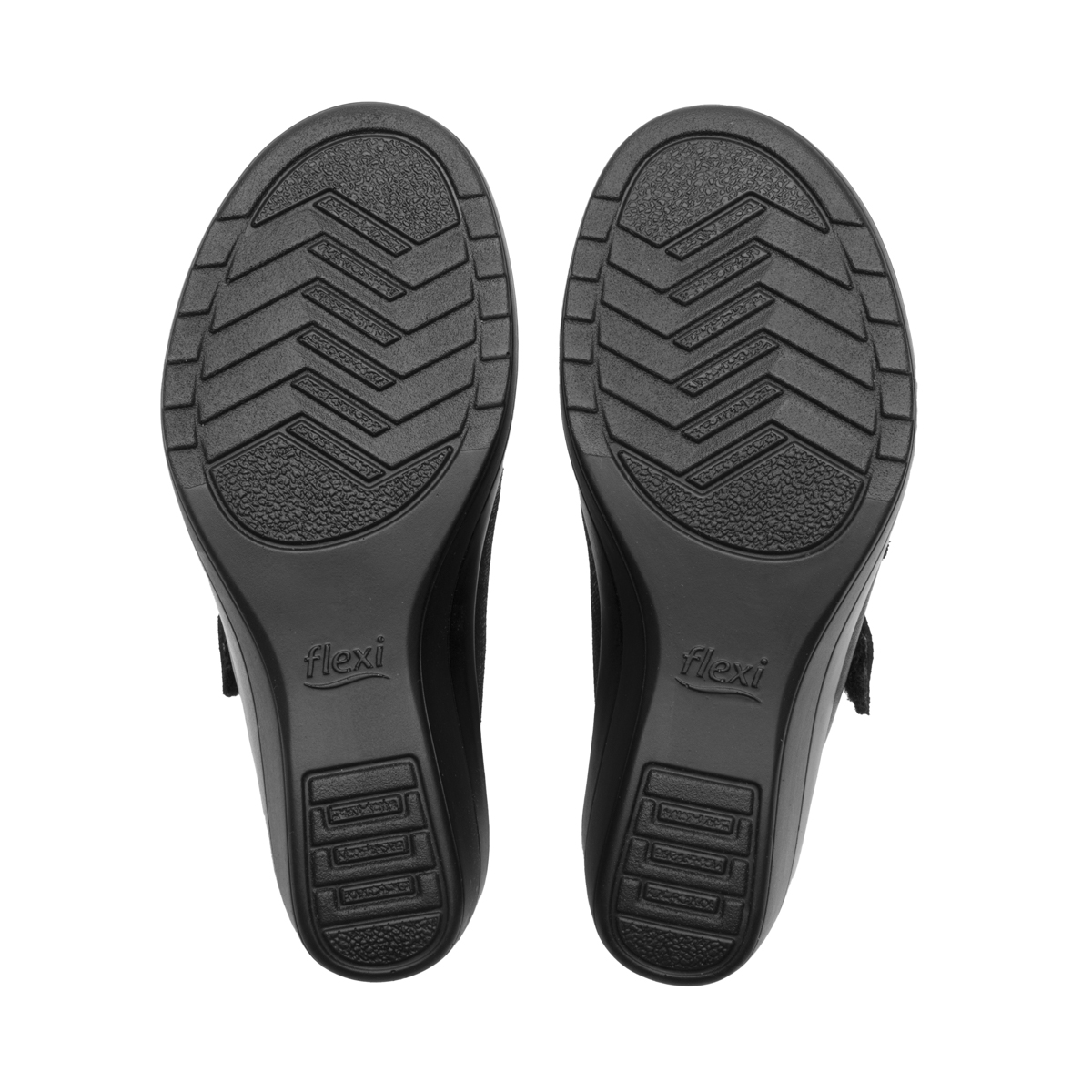Sandalia Cuña Baja Flexi para Mujer Estilo 116022 Negro