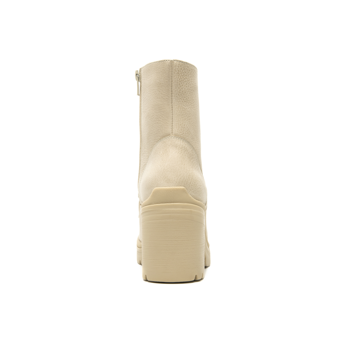 Bota Militar Flexi para Mujer con Cierre Interno Estilo 119607 Beige
