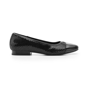 Balerina Flexi para Mujer con Plantilla Comfort Pad Estilo 119903 Negro