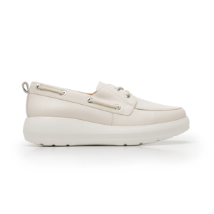 Mocasín Agujetas Flexi para Mujer con Suela Extra Ligera Estilo 126708 Beige