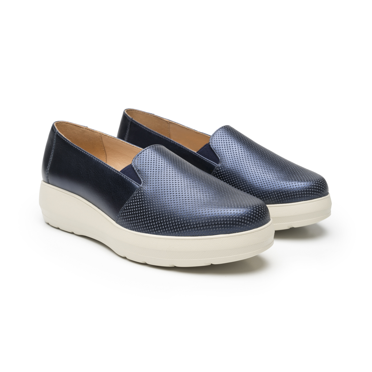 Slip On Casual Flexi para Mujer con Reciflex Estilo 126710 Marino