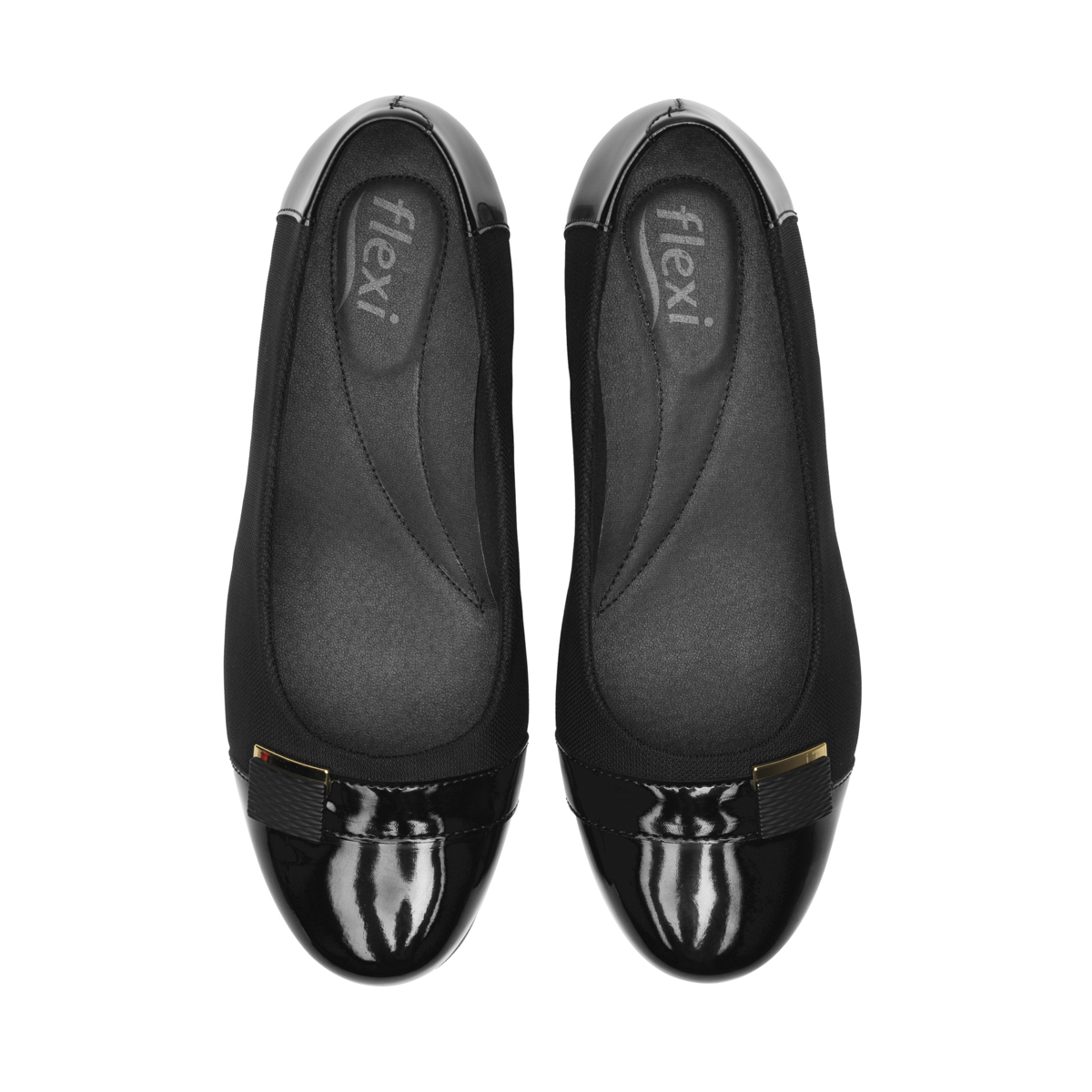 Balerina Cuña Flexi para Mujer con Suavidad Estilo 127004 Negro