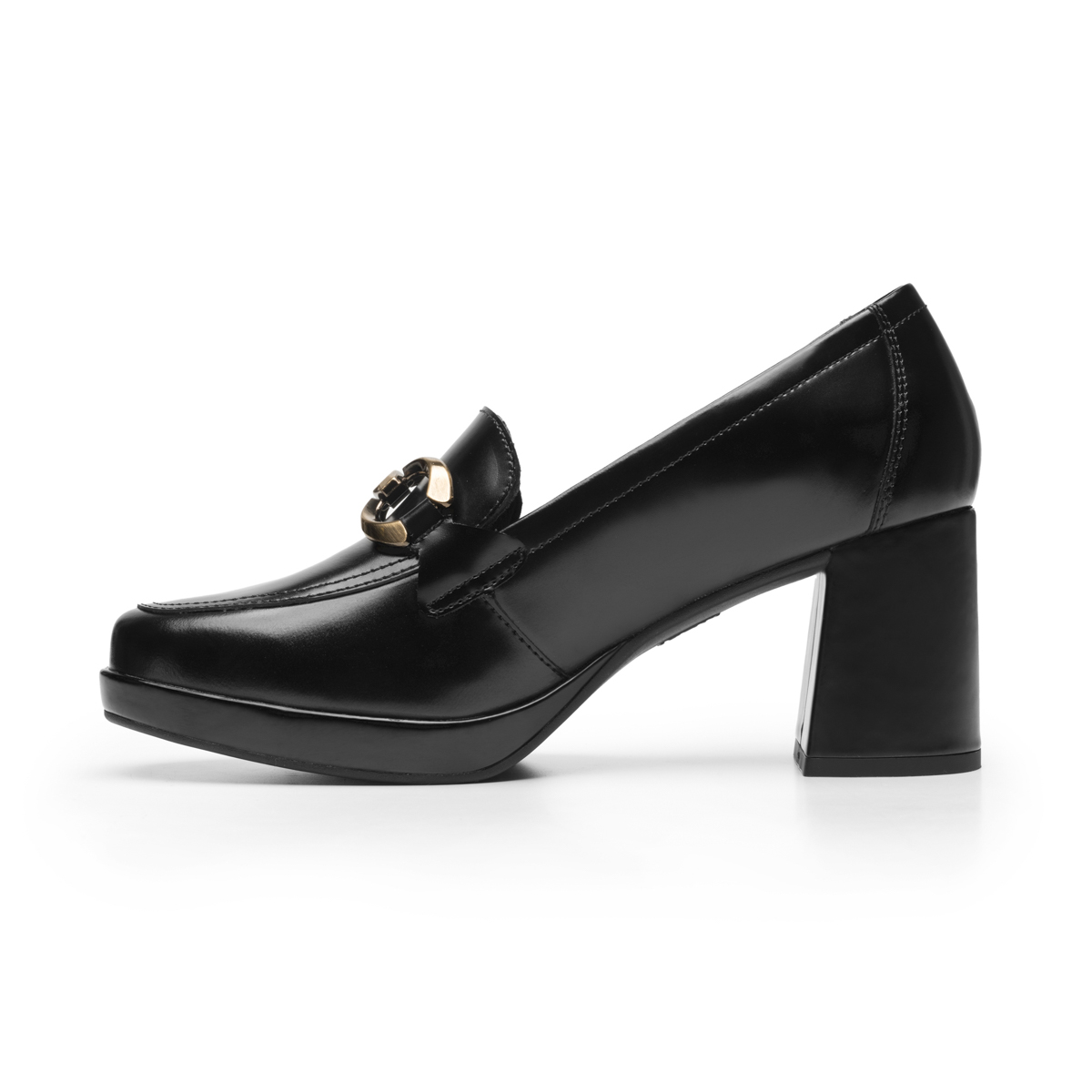 Mocasín Tacón Alto Flexi para Mujer con Comfort Walk Estilo 127202 Negro