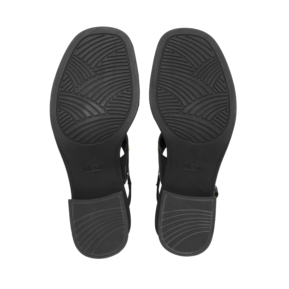 Sandalia Tacón Medio Flexi para Mujer Estilo 128407 Negro
