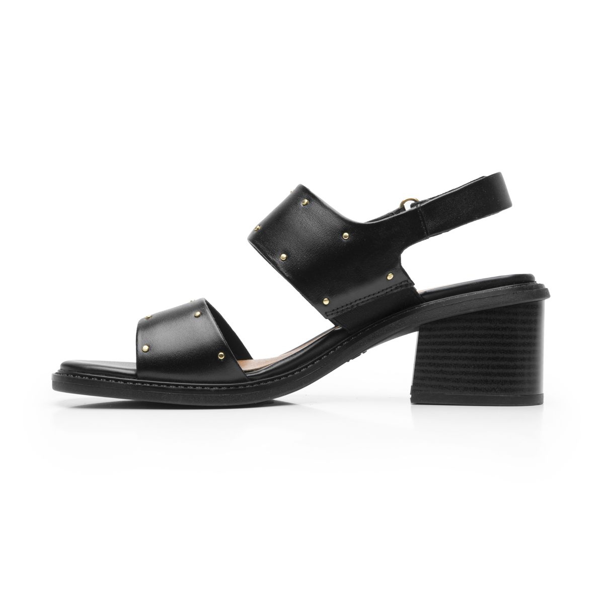 Sandalia Tacón Medio Flexi para Mujer Estilo 128407 Negro
