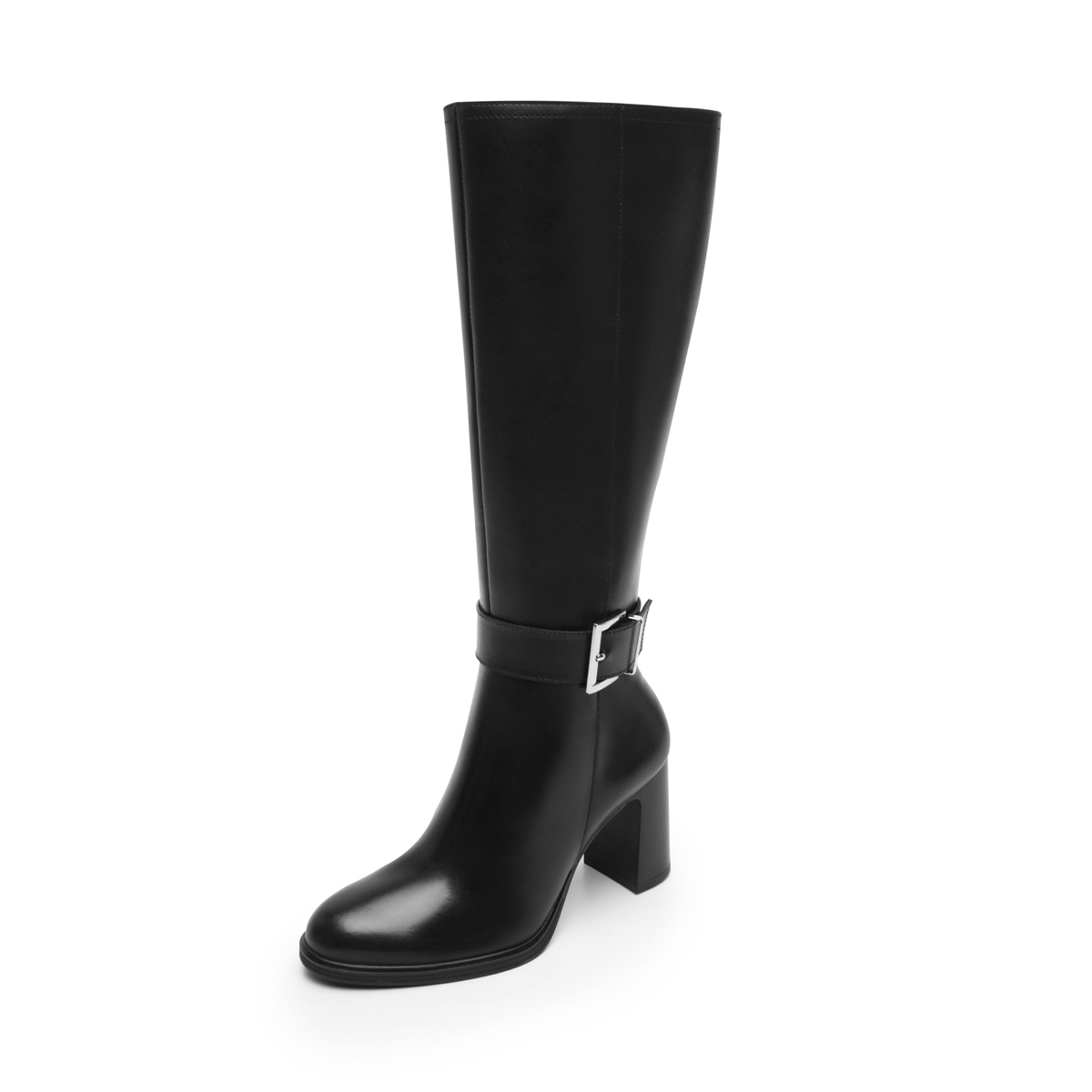 Bota Tacón Alto Flexi para Mujer con Cierre Interno Estilo 130604 Negro