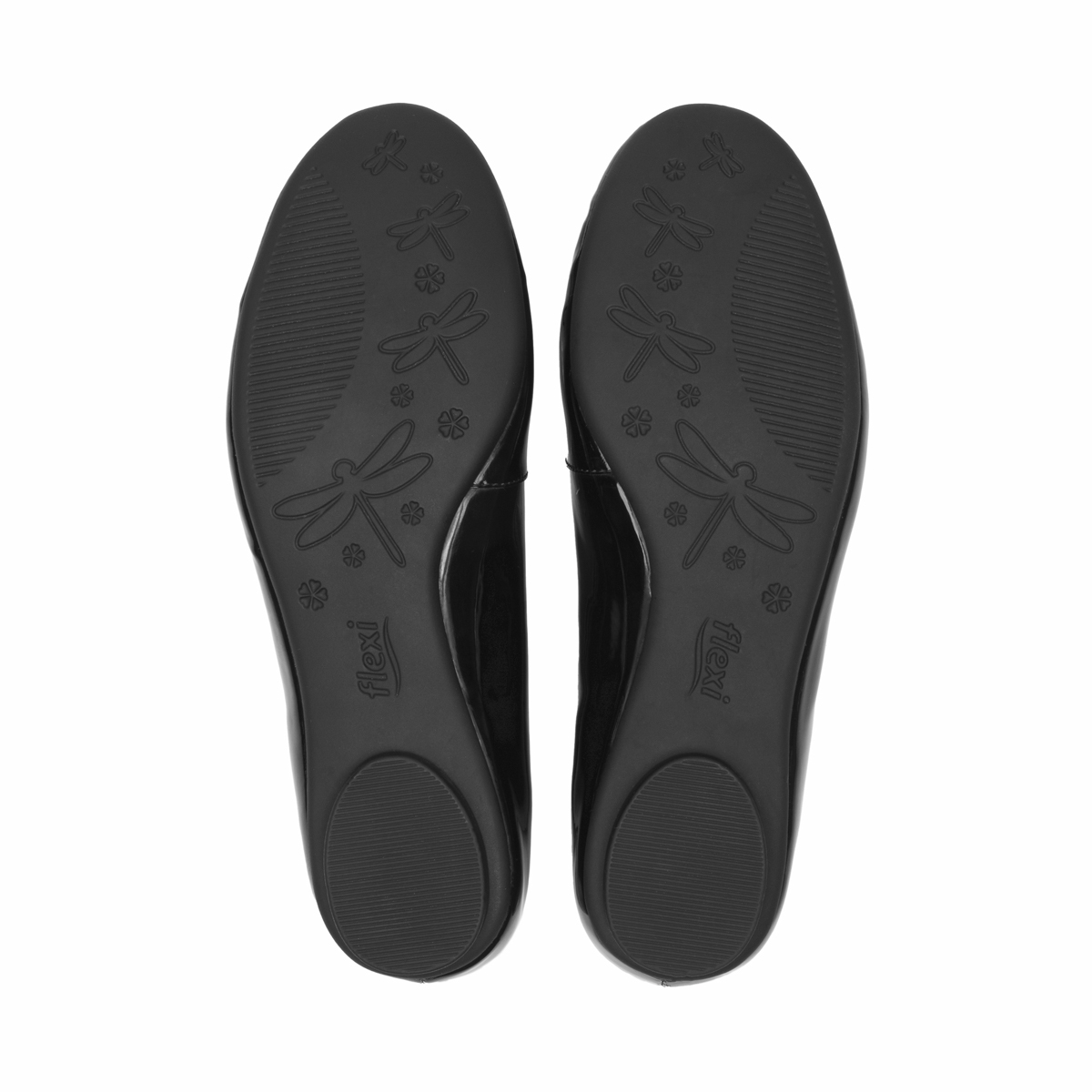 Balerina Casual Flexi para Mujer con Amortiguamiento Estilo 130802 Negro Charol