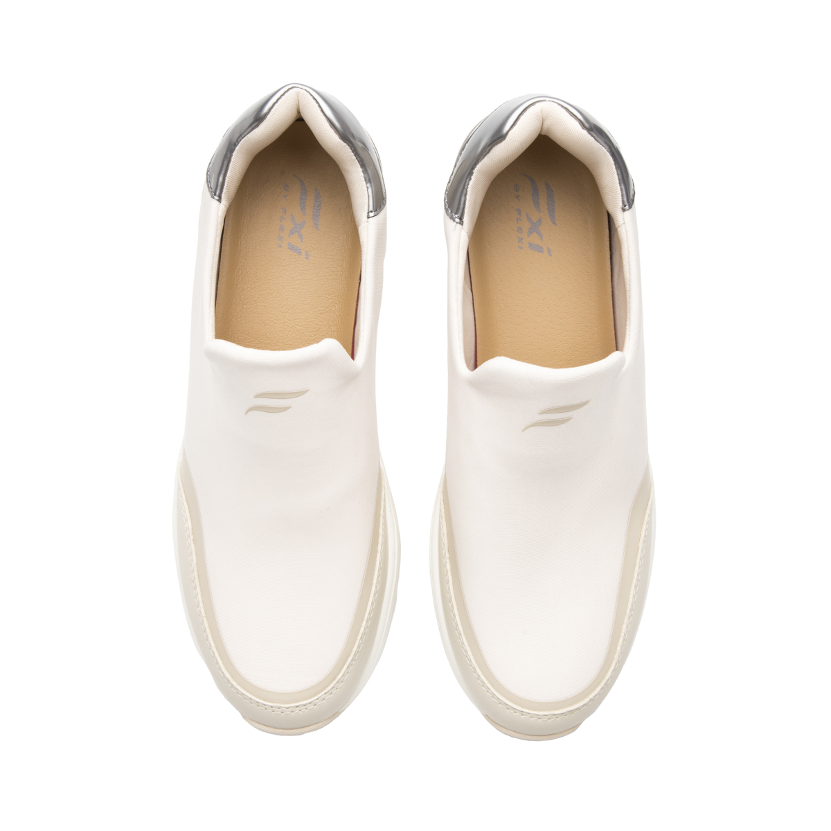 Sneaker Urbano Slip On Flexi para Mujer Estilo 132202 Beige