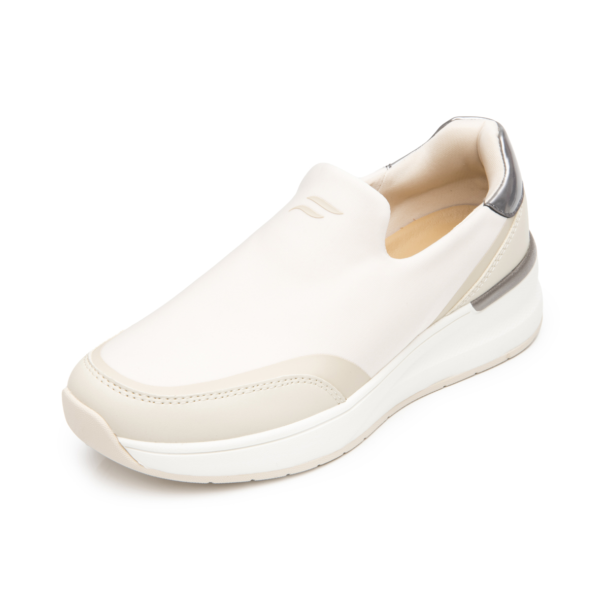 Sneaker Urbano Slip On Flexi para Mujer Estilo 132202 Beige