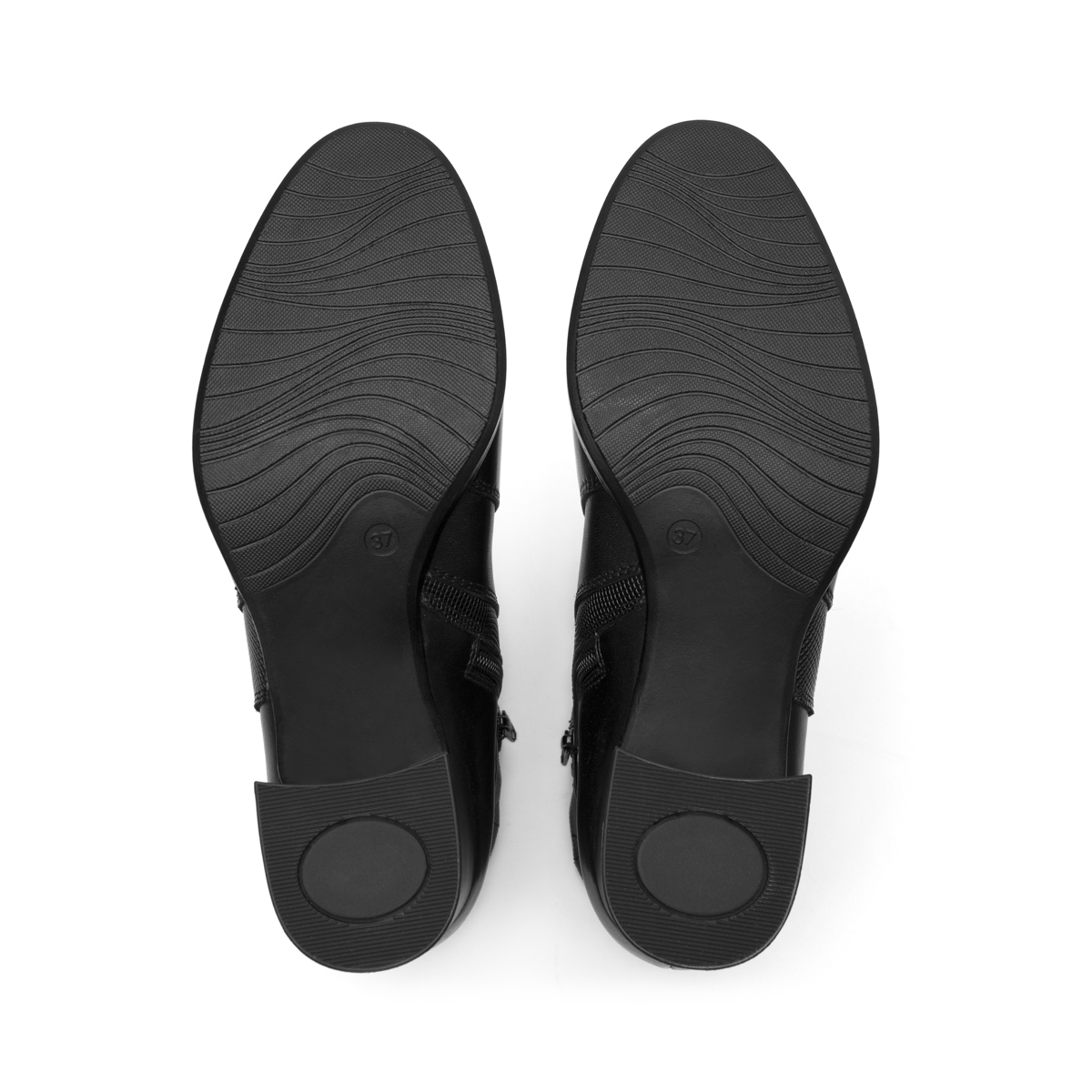 Botín Tacón Medio Exclusivo Flexi para Mujer Estilo 132301 Black