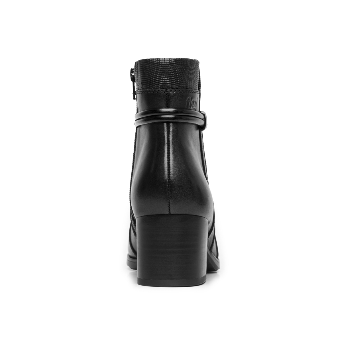 Botín Tacón Medio Exclusivo Flexi para Mujer Estilo 132301 Black