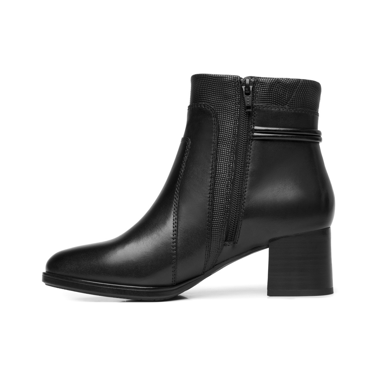 Botín Tacón Medio Exclusivo Flexi para Mujer Estilo 132301 Black