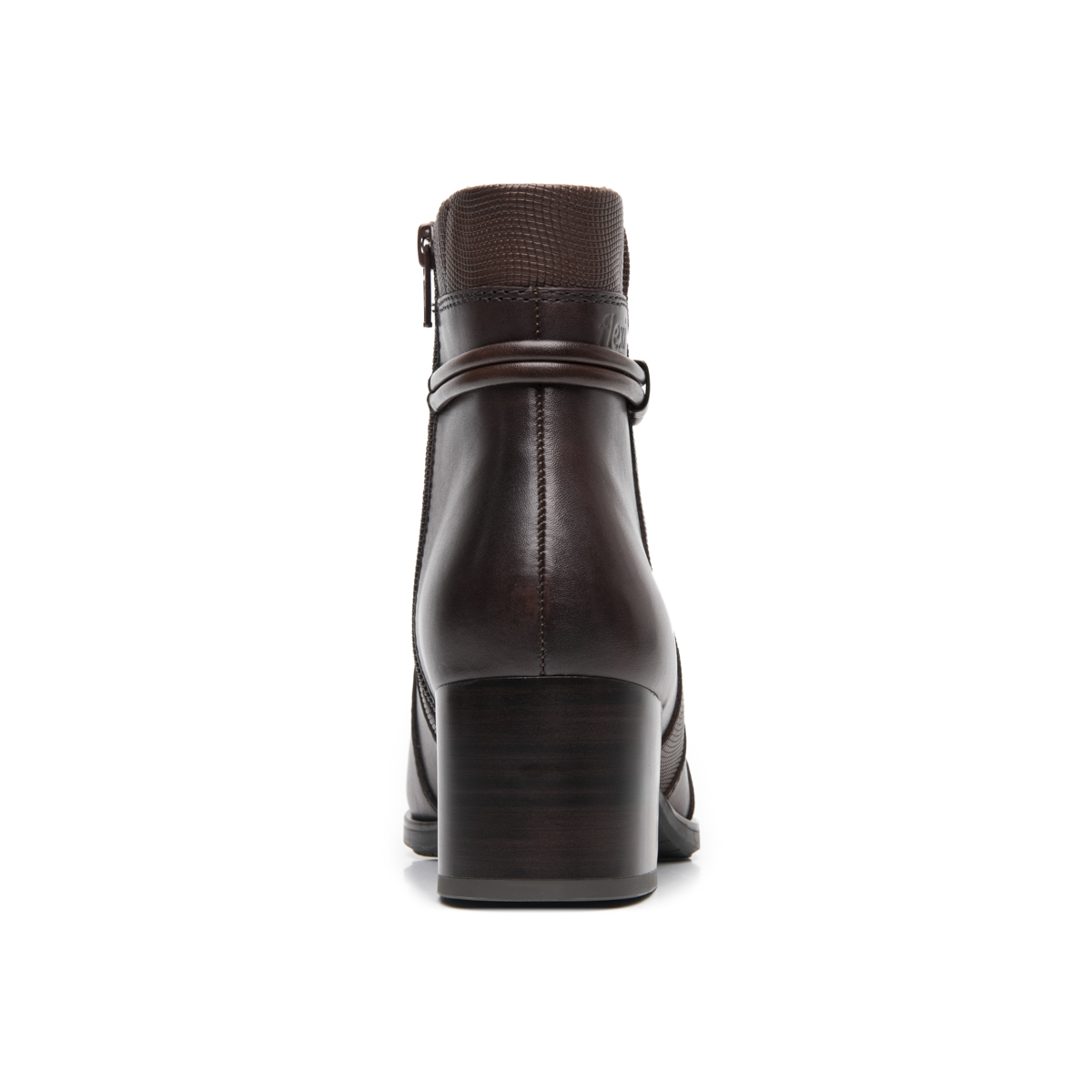 Botín Tacón Medio Exclusivo Flexi para Mujer Estilo 132301 Chestnut