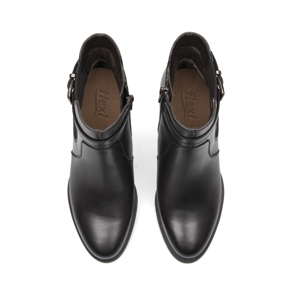 Botín Tacón Alto Exclusivo Flexi para Mujer Estilo 132702 Mocca