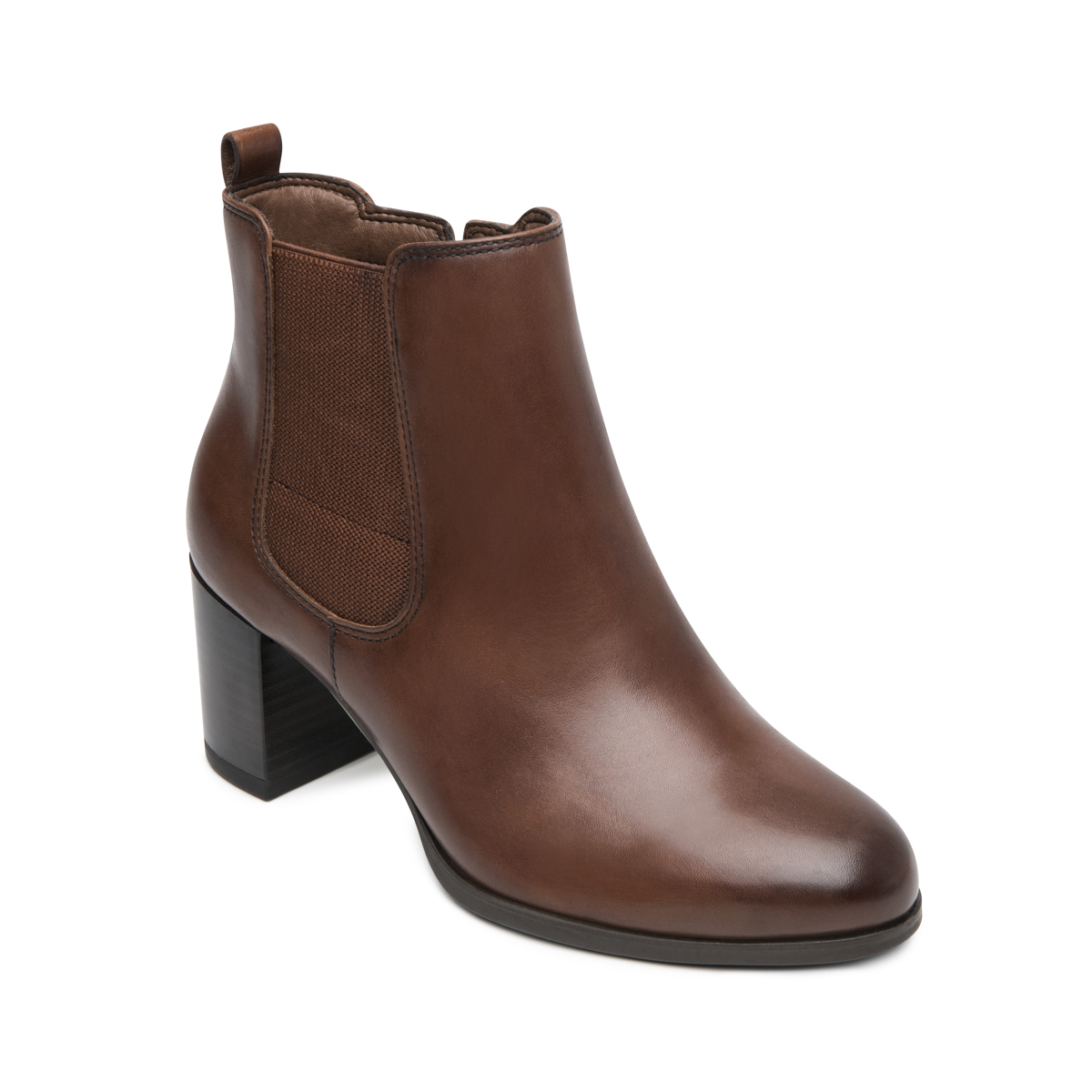 Botín Tacón Alto Exclusivo Flexi para Mujer Estilo 133401 Cognac