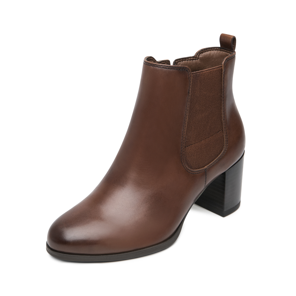 Botín Tacón Alto Exclusivo Flexi para Mujer Estilo 133401 Cognac