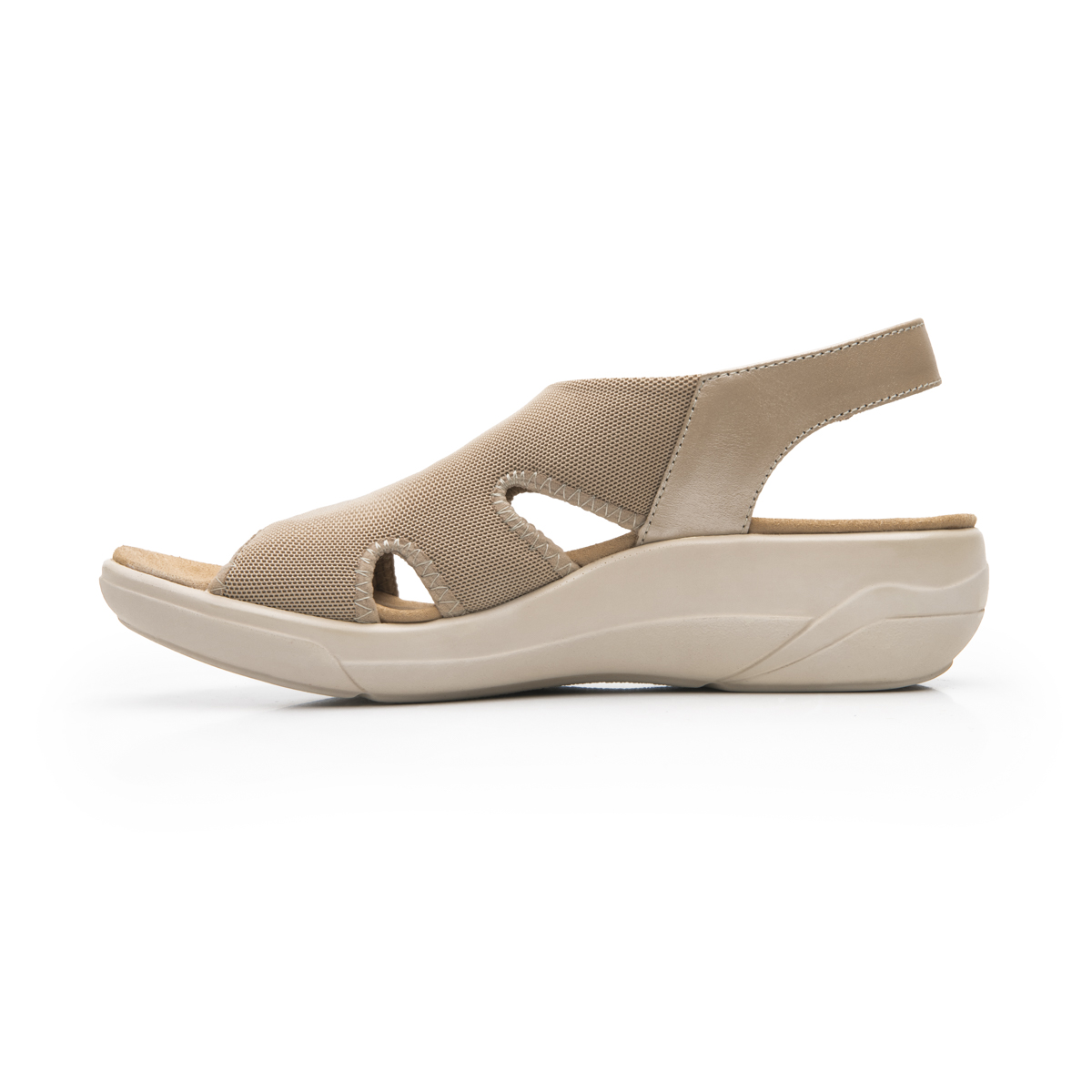 Sandalia Cuña Confort Flexi para Mujer Estilo 133703 Beige