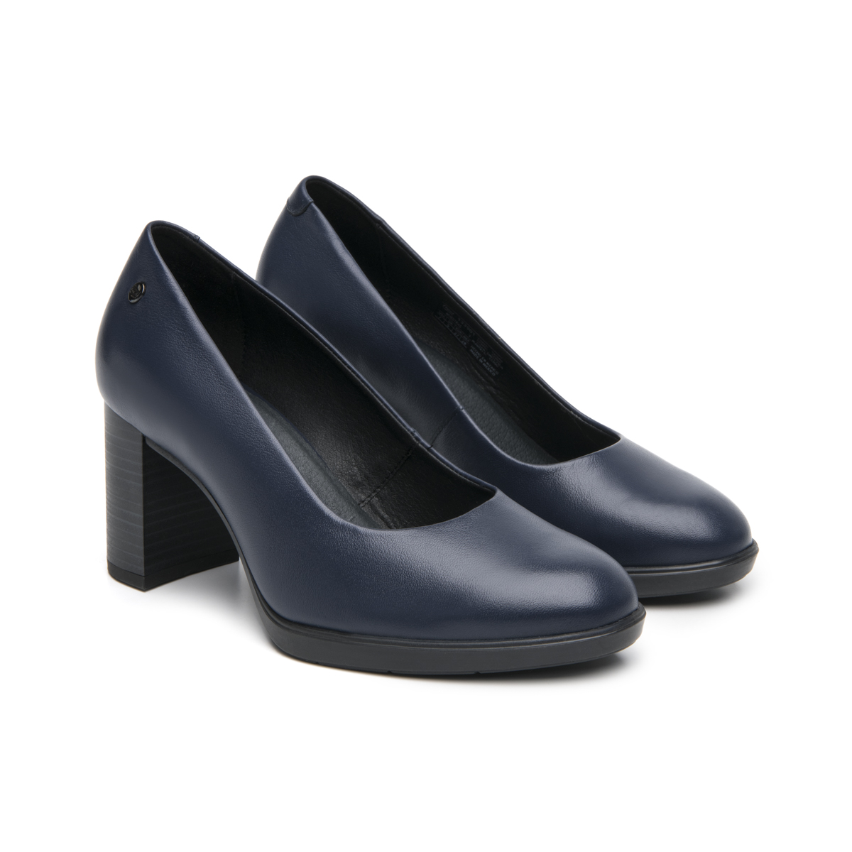 Zapatilla Tacón Medio Flexi para Mujer con Comfort Walk Estilo 133901 Marino