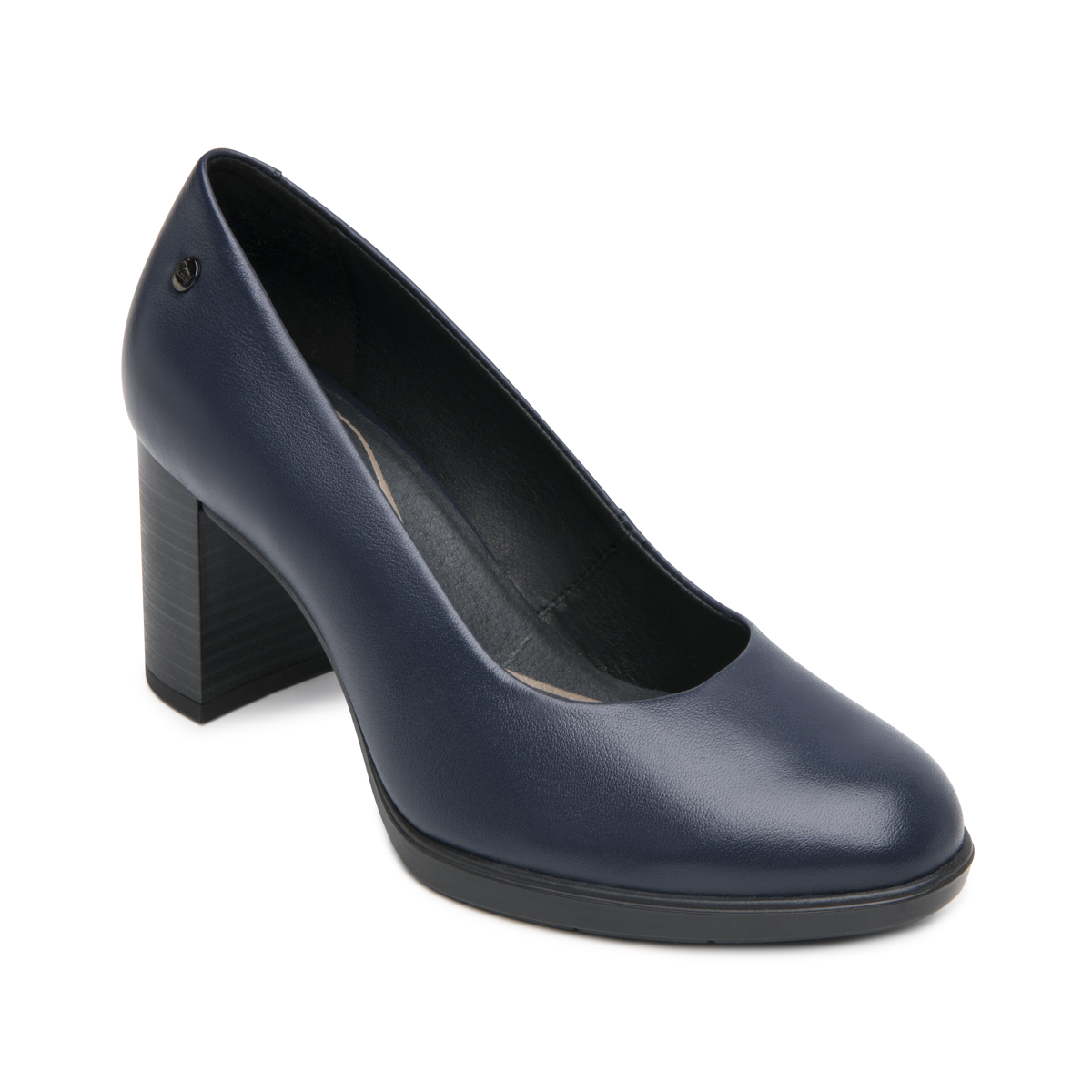 Zapatilla Tacón Medio Flexi para Mujer con Comfort Walk Estilo 133901 Marino