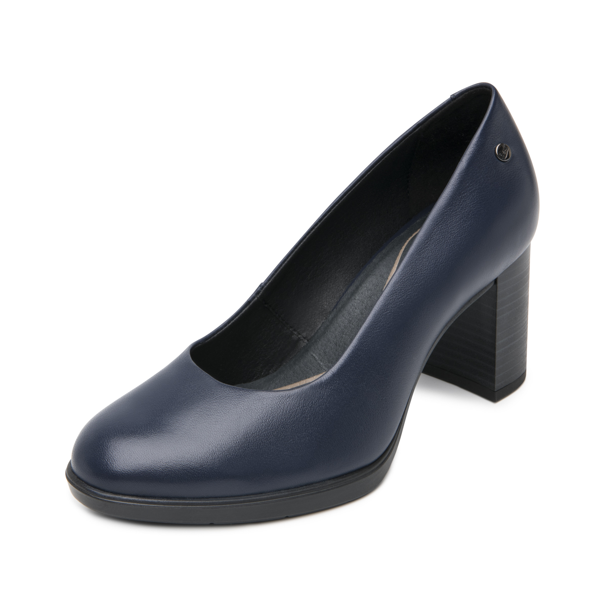 Zapatilla Tacón Medio Flexi para Mujer con Comfort Walk Estilo 133901 Marino