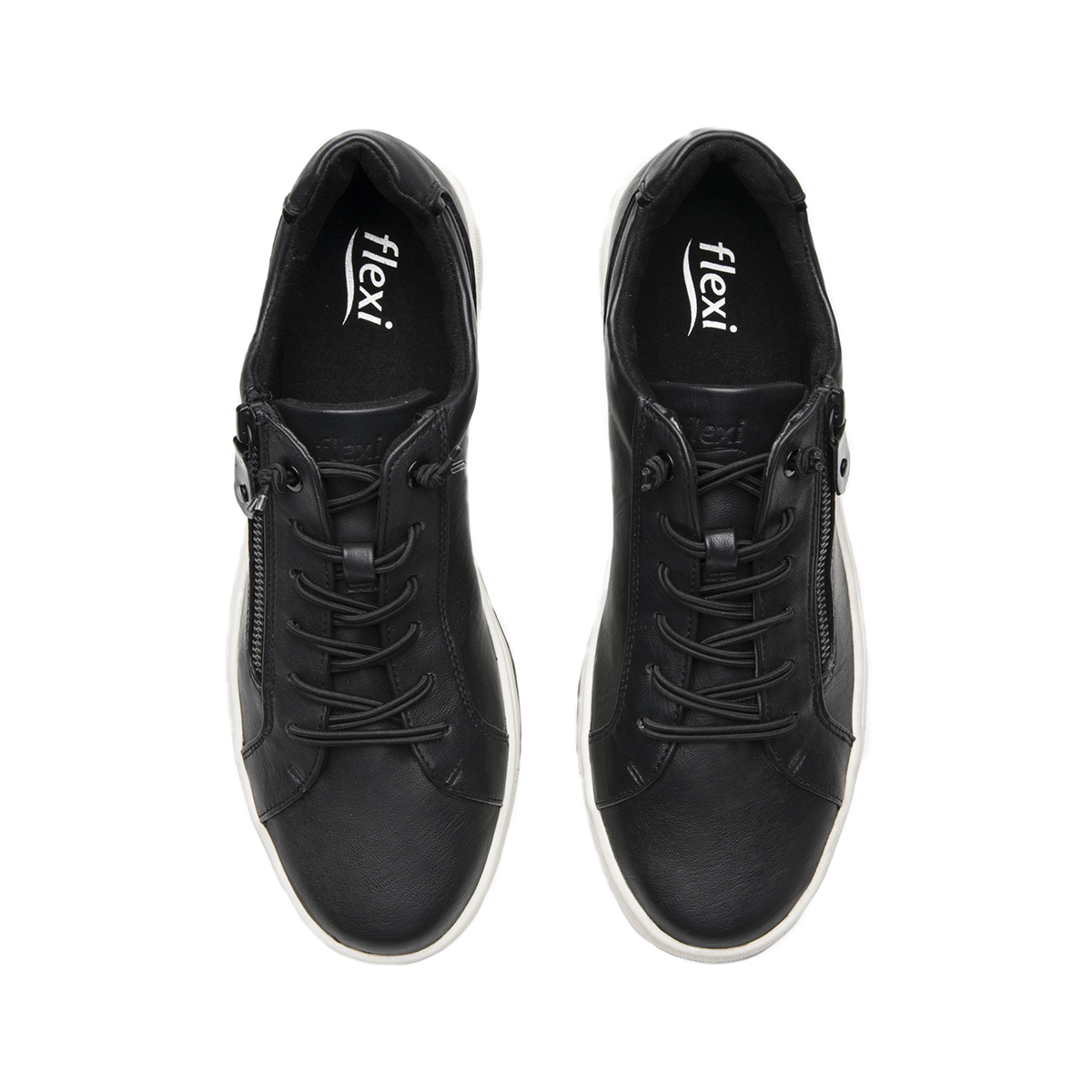 Sneaker Casual Exclusivo Flexi para Mujer Estilo 134301 Negro