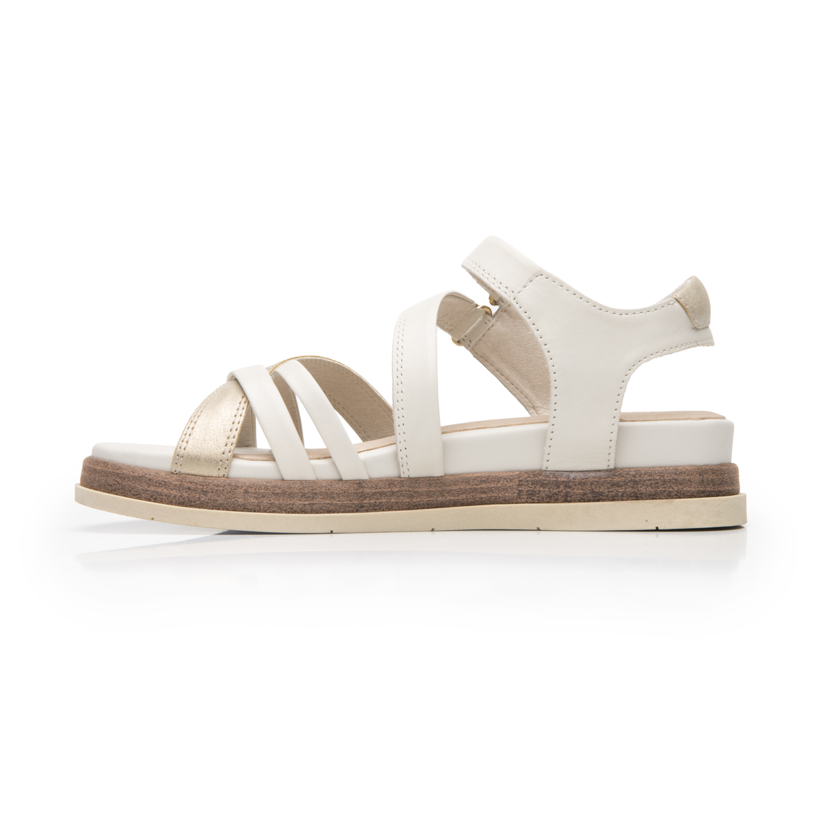 Sandalia De Plataforma Flexi para Mujer Estilo 135301 Blanco