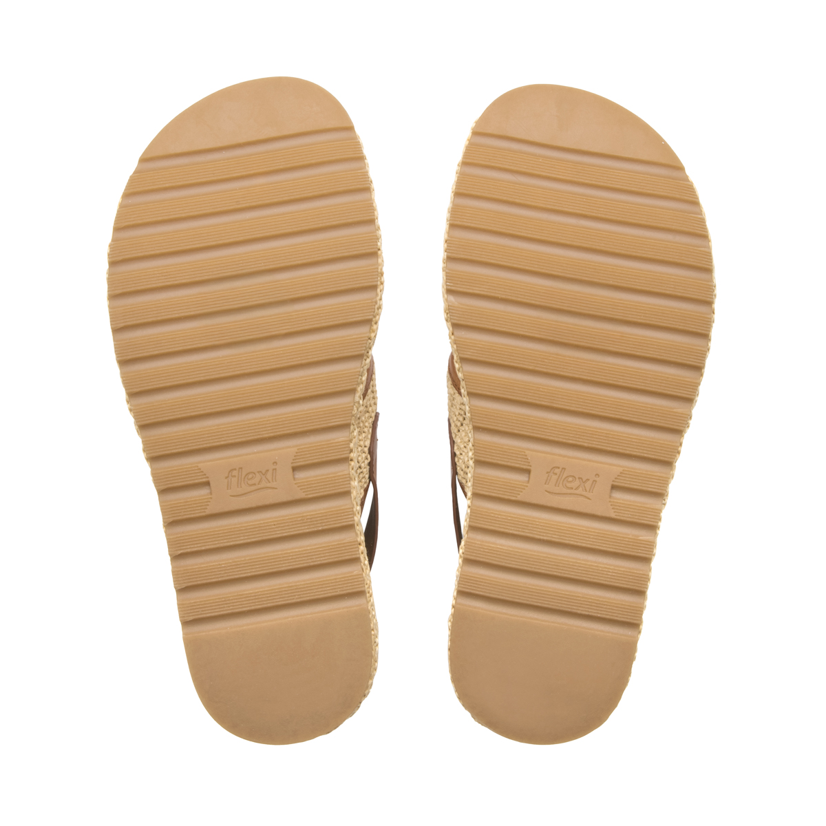 Sandalia De Confort Flexi para Mujer Estilo 135502 Beige