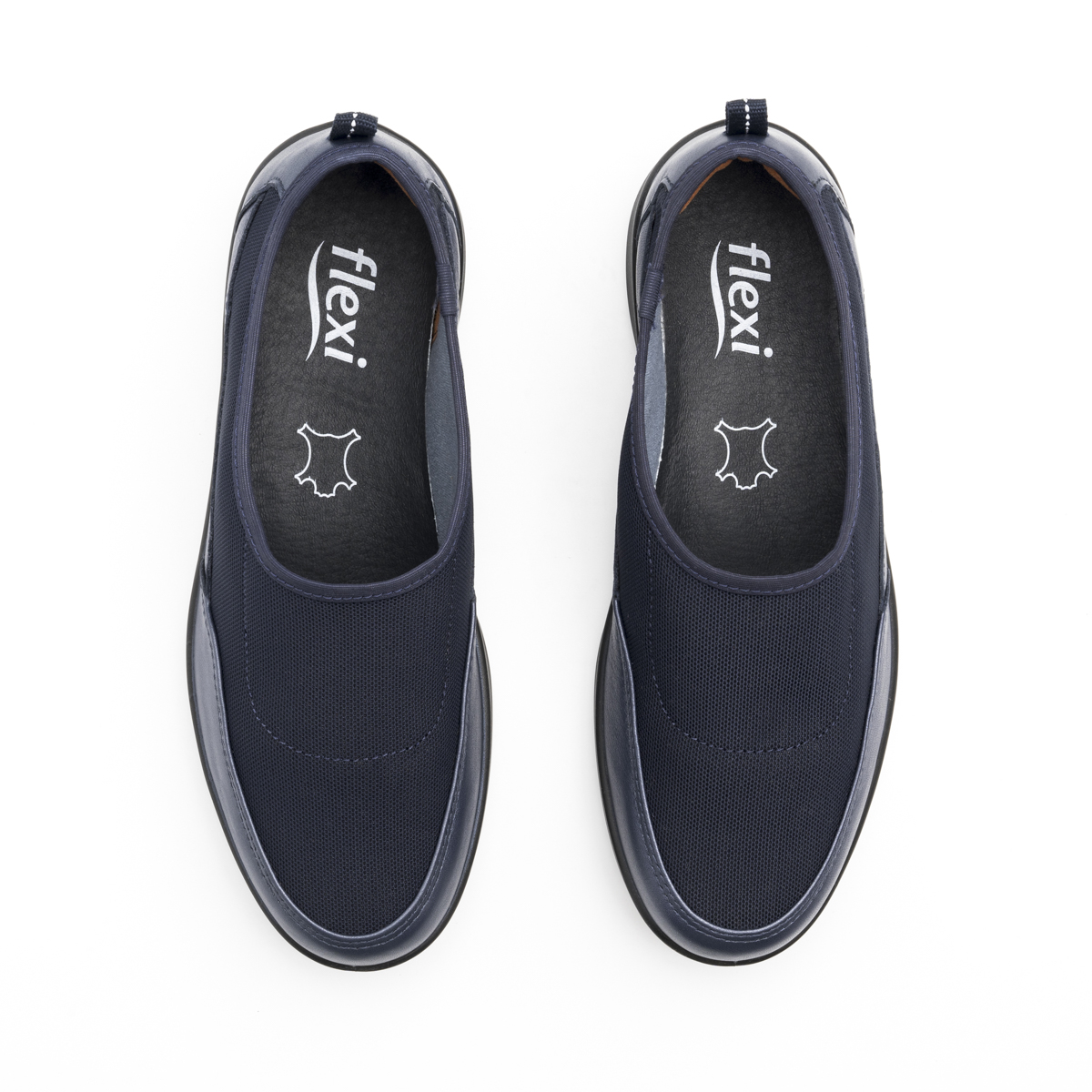 Mule Adaptable Al Pie Flexi para Mujer Estilo 25910 Azul