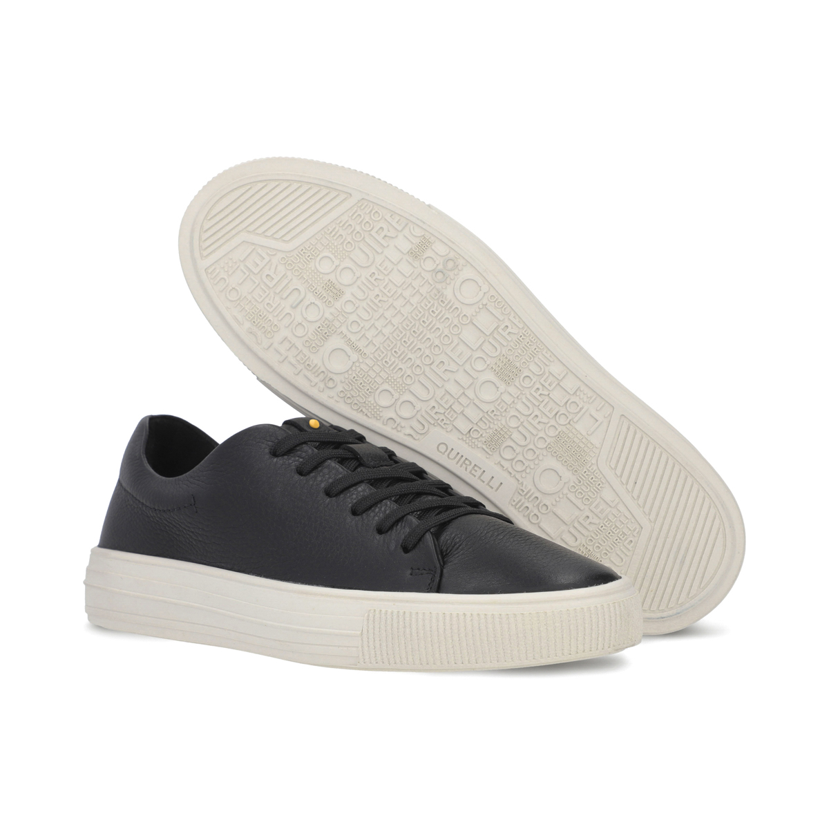 Sneaker urbano en piel color negro Quirelli estilo 300101
