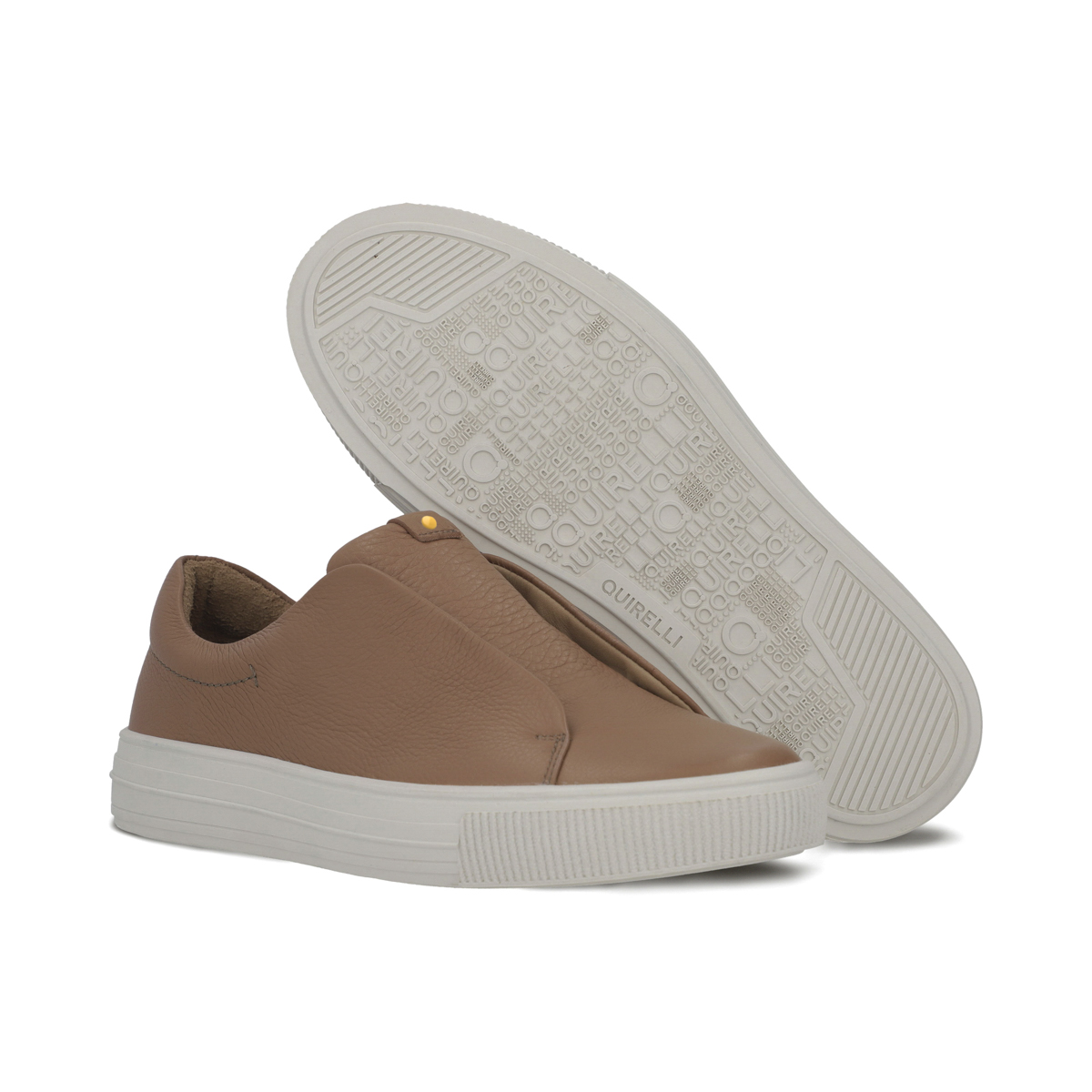 Sneaker sin agujetas en piel color silt Quirelli estilo 300103