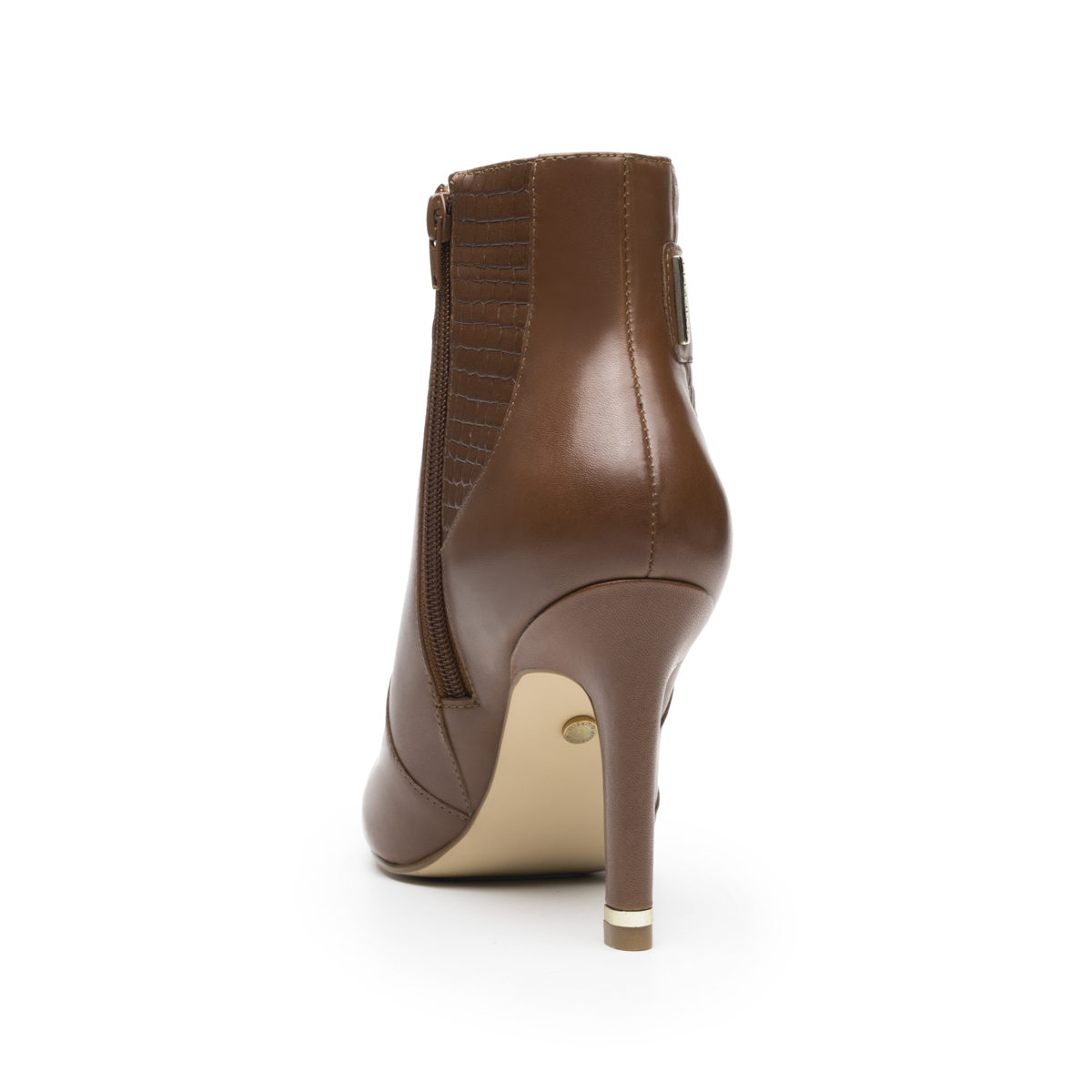 Botín Puntal Tacón Quirelli para Mujer con Suela Preacabada Estilo 302403 Tan