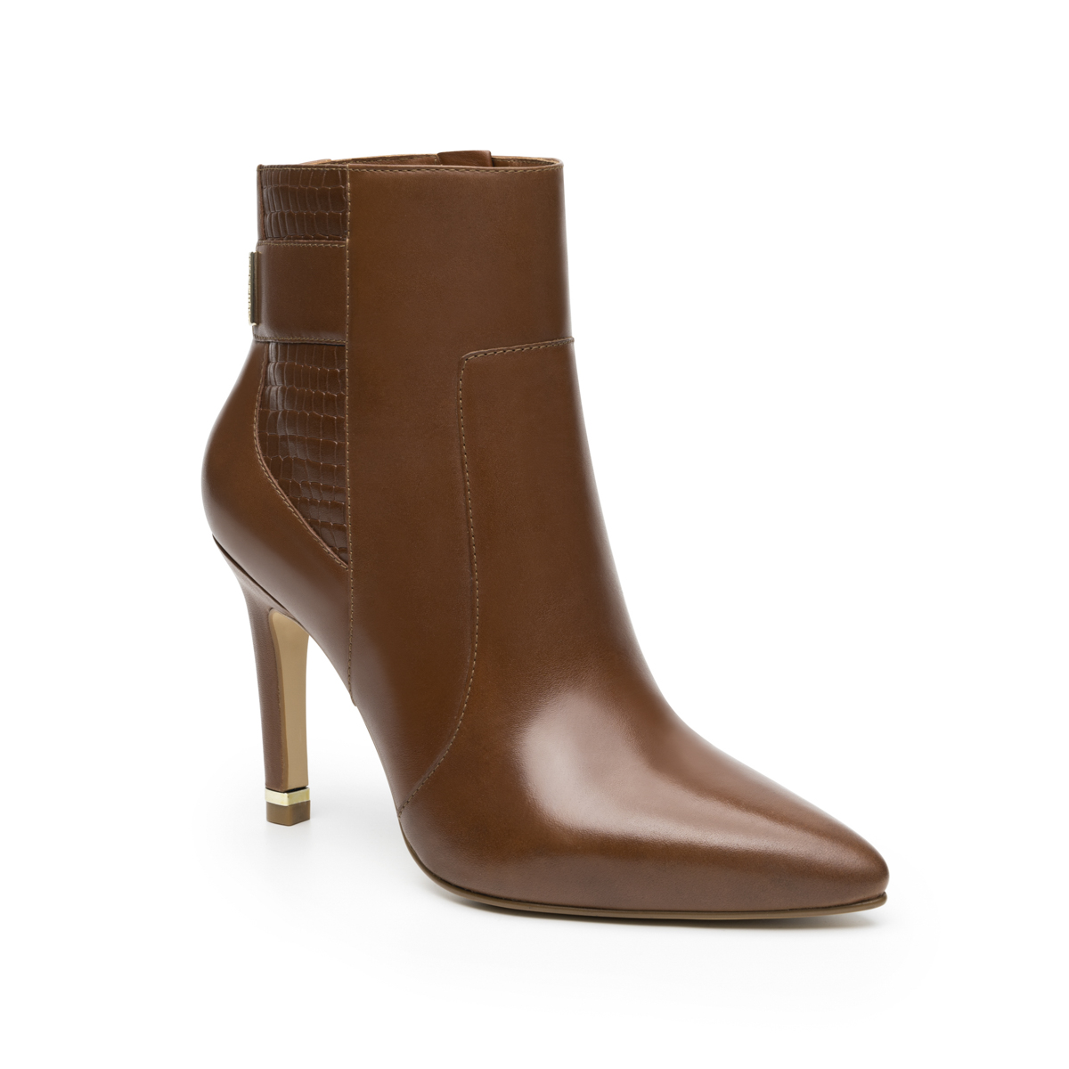 Botín Puntal Tacón Quirelli para Mujer con Suela Preacabada Estilo 302403 Tan