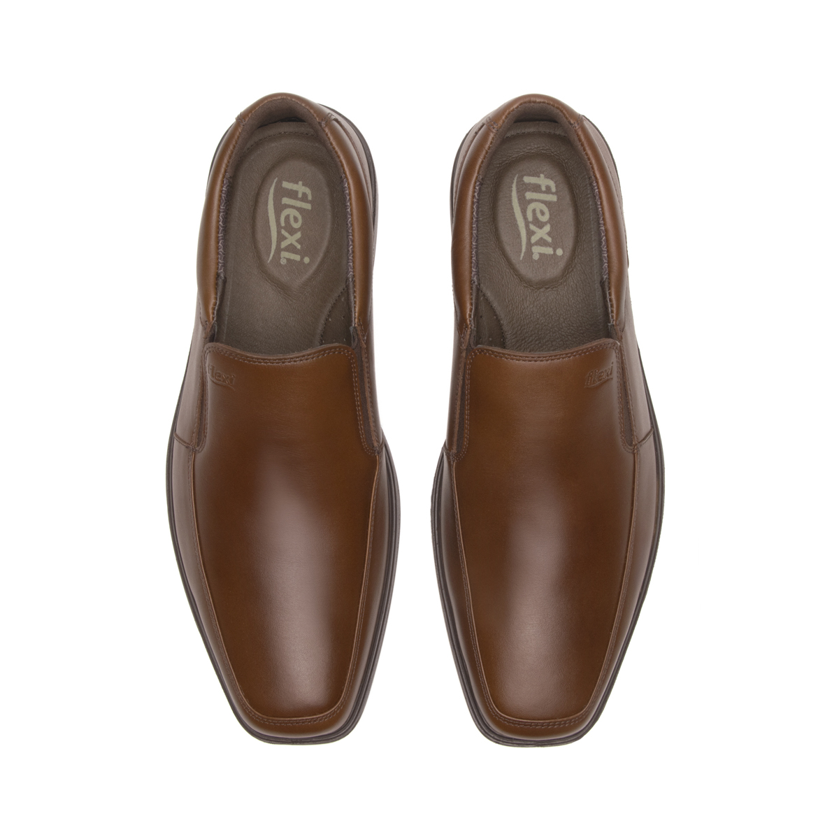 Zapato Semivestir Flexi para Hombre con Shock Point Estilo 406409 Marrón