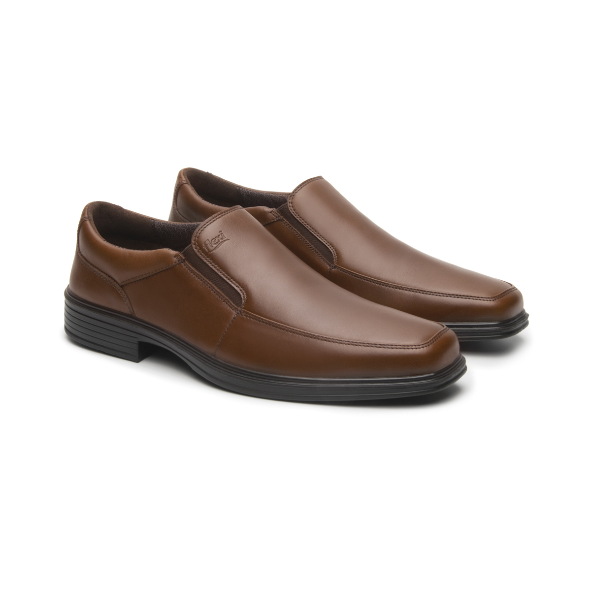 Zapato Semivestir Flexi para Hombre con Shock Point Estilo 406409 Marrón