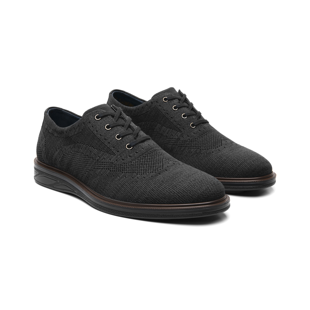 Oxford Casual Flexi para Hombre Estilo 413104 Negro