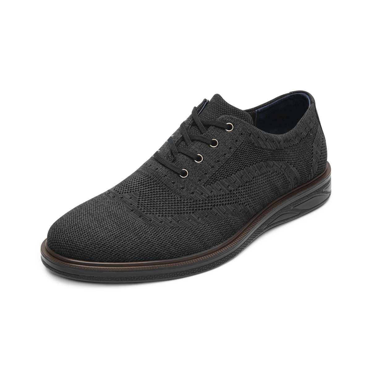 Oxford Casual Flexi para Hombre Estilo 413104 Negro