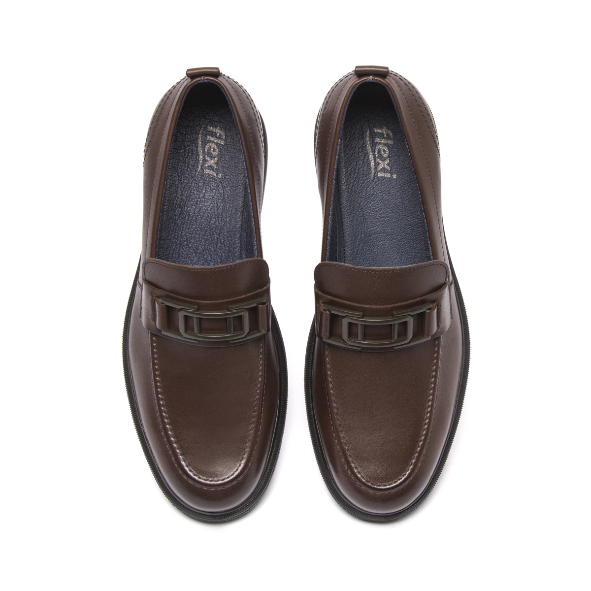 Mocasín Herraje Flexi para Hombre con Ligereza Estilo 417006 Nogal