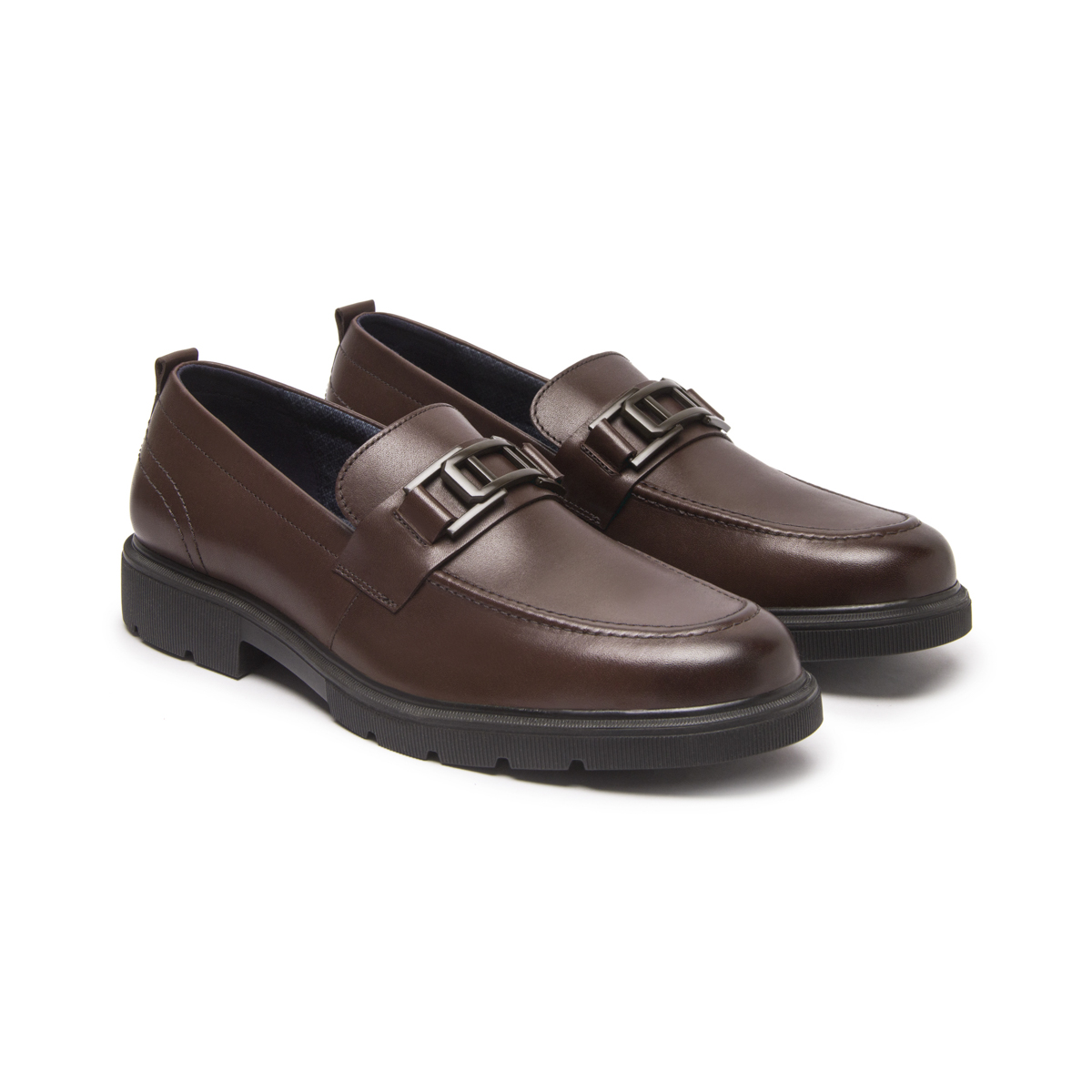 Mocasín Herraje Flexi para Hombre con Ligereza Estilo 417006 Nogal