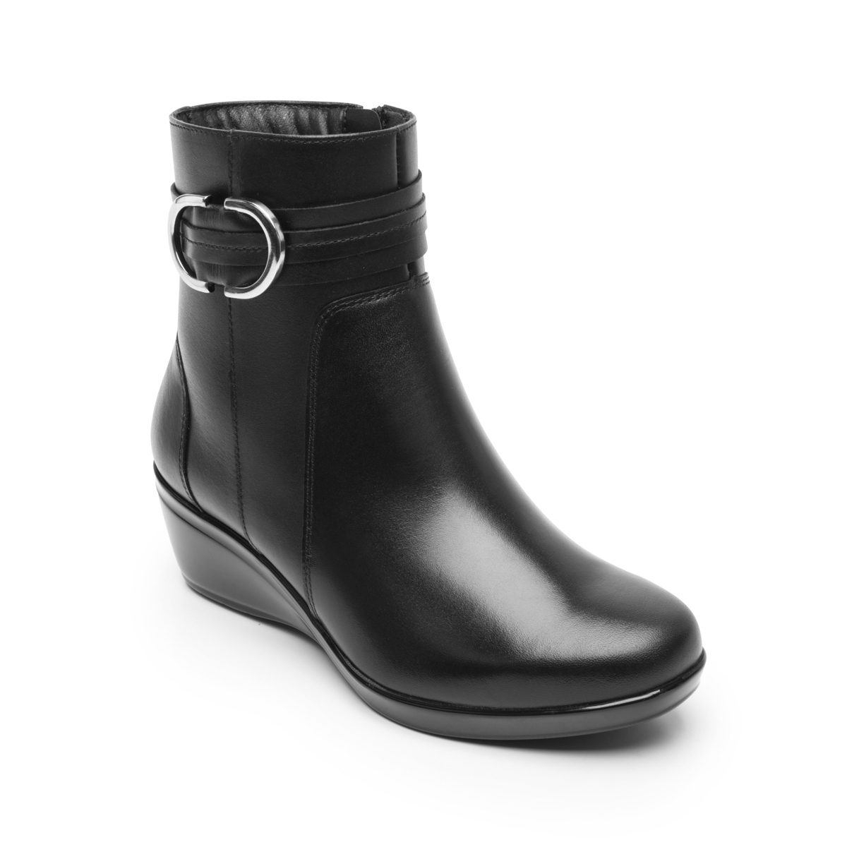Botín Cuña Flexi para Mujer con Cierre Interno Estilo 45235 Negro