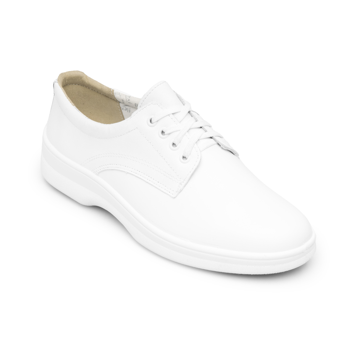 Flat De Servicio/Clínico Flexi Con Sistema De Mejor Agarre Para Mujer - Estilo 05807 Blanco