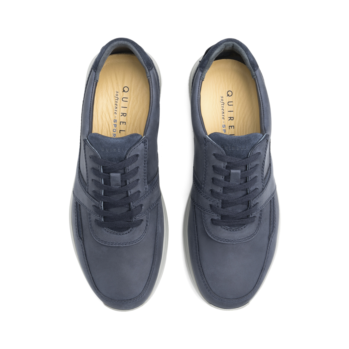 Sneaker Confort Casual Quirelli para Hombre con Corte Acojinado y Flowtek Estilo 702509 Marino