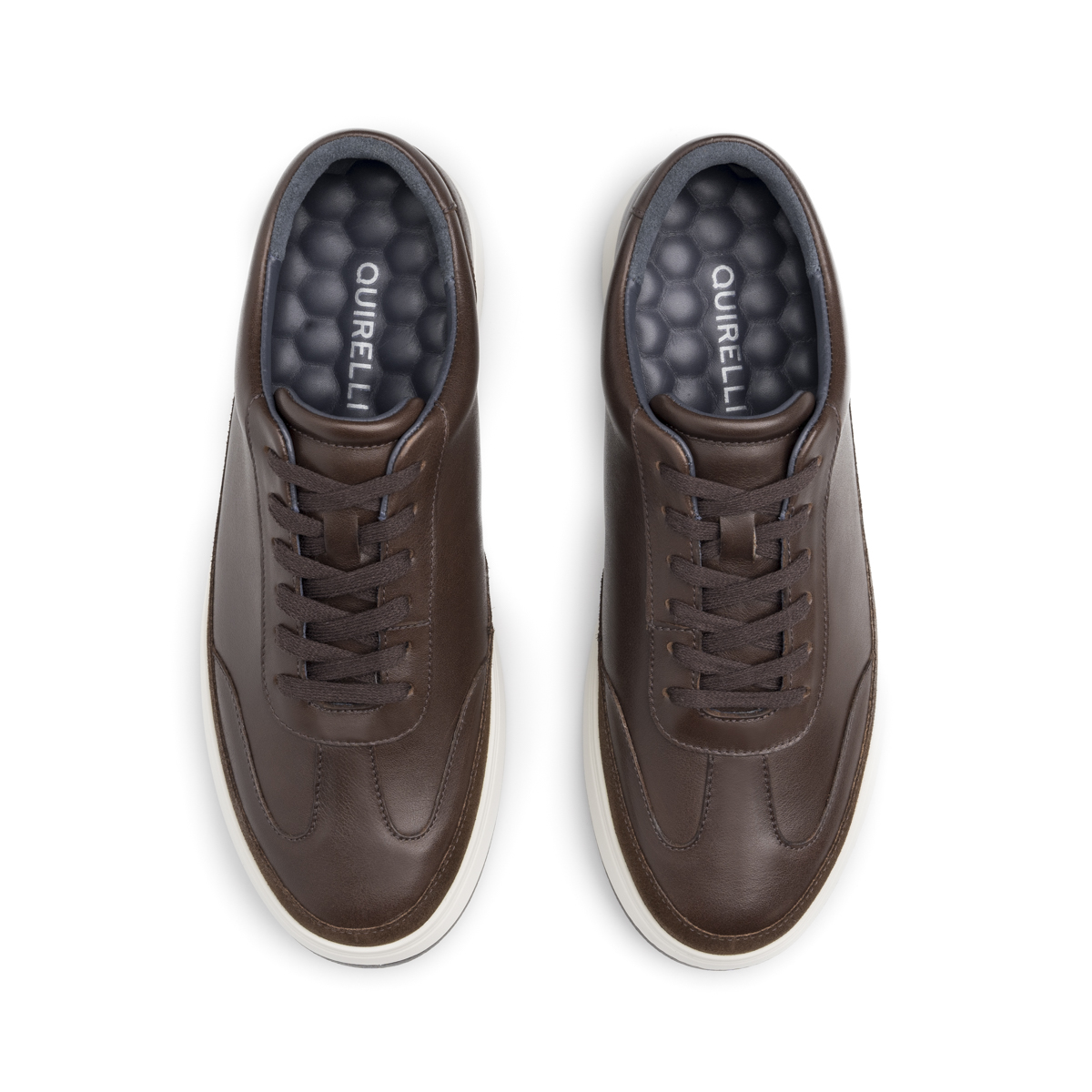 Sneaker Casual Quirelli para Hombre con Plantilla Hexafoam Estilo 706503 Chocolate