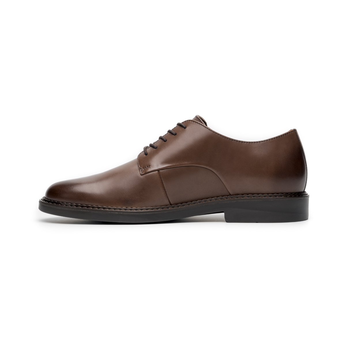 Derby Semivestir Quirelli para Hombre 100 % Piel Estilo 707201 Chocolate