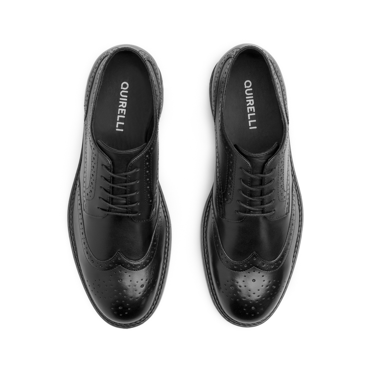 Derby Semivestir Quirelli para Hombre 100 % Piel Estilo 707202 Negro